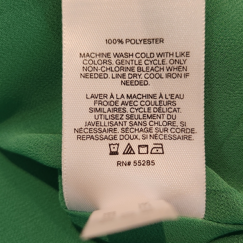 NWT Express Tank Cami Women's Small, Kelly Green, Spaghetti Strap, V-neck, Flowy - Picture 7 of 7